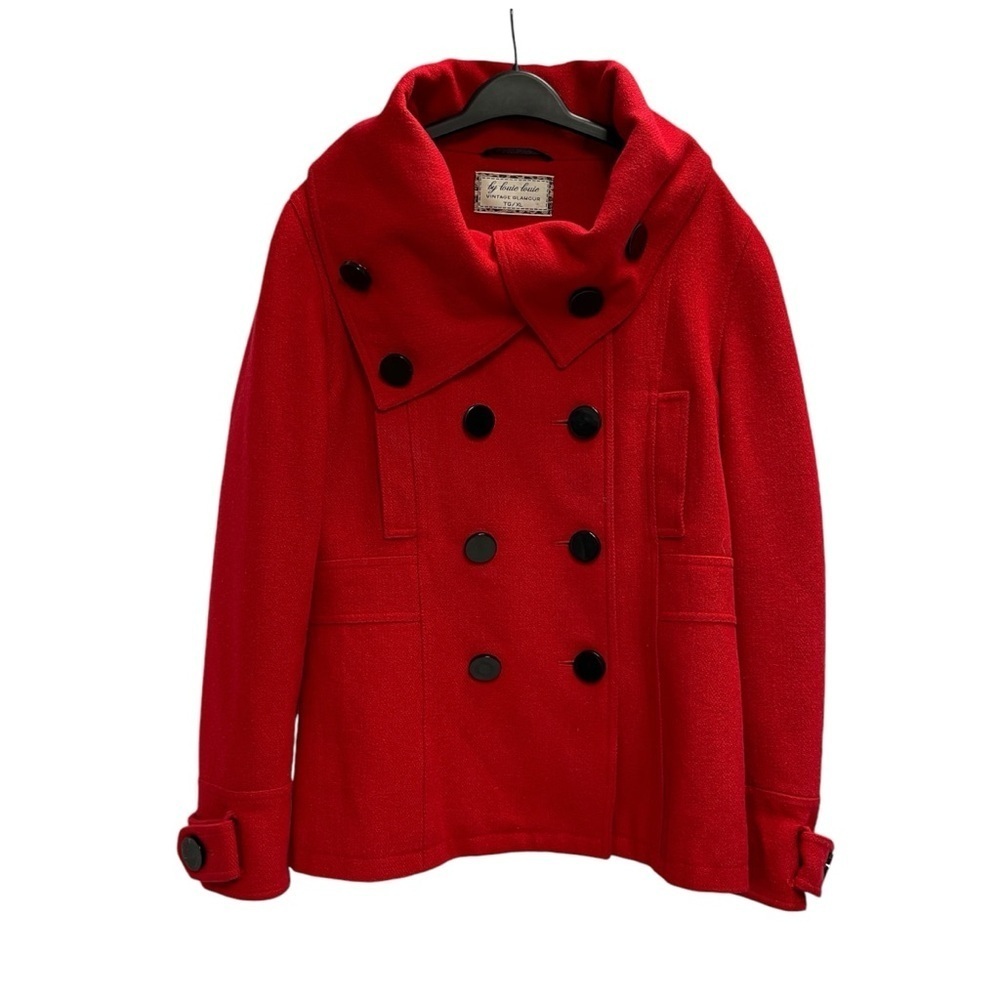 By Louie Louie red wool blend jacket vintage size XL vintage coat